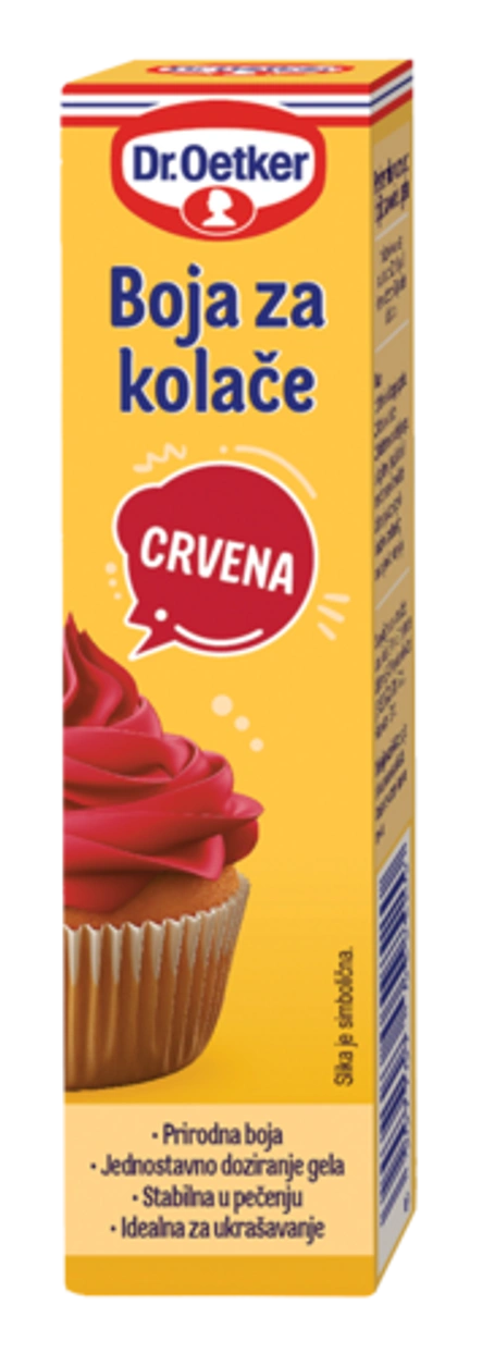 Dr. Oetker Barva za kolače rdeča