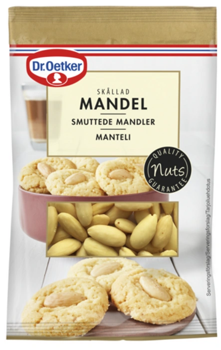 Dr. Oetker Mandel skållad  (en påse)
