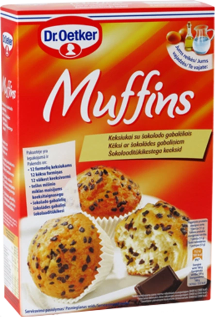 Dr. Oetker šokolādes skaidiņu kēksiņu maisījuma