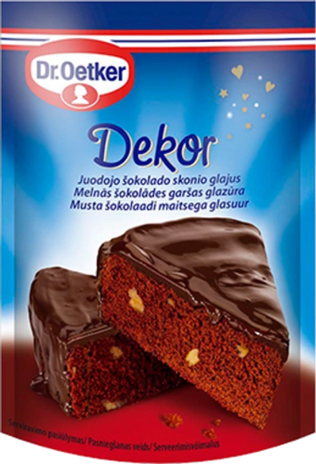 Dr. Oetker Melnās šokolādes garšas glazūra