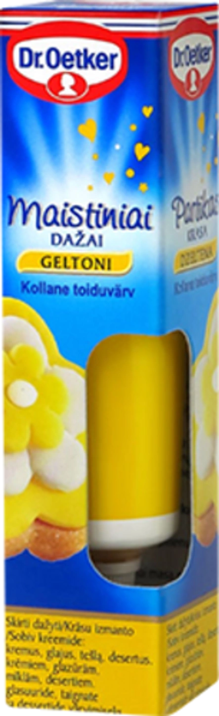 Dr. Oetker Dzeltenā pārtikas krāsviela (10 g)