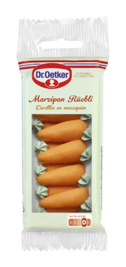 de Carottes en massepain Dr. Oetker