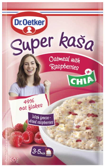 Super kaša z malino in chia semeni 50g