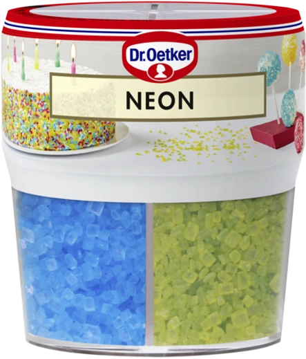 Dr. Oetker Neon krymmel - kun den grønne krymmel