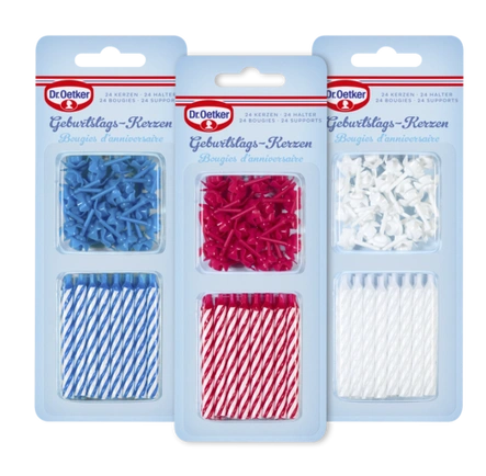 de Petites bougies avec support Dr. Oetker