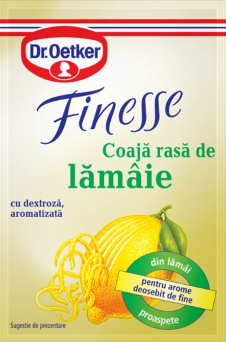 Finesse coajă rasă de lămâie Dr. Oetker