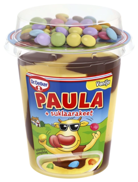 PAULA Vanilja vanukas+suklaarakeet 125g