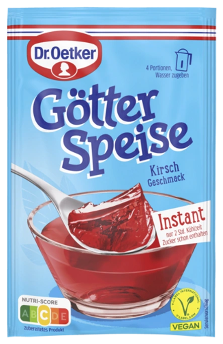 Dr. Oetker Götterspeise Instant Kirsch-Geschmack