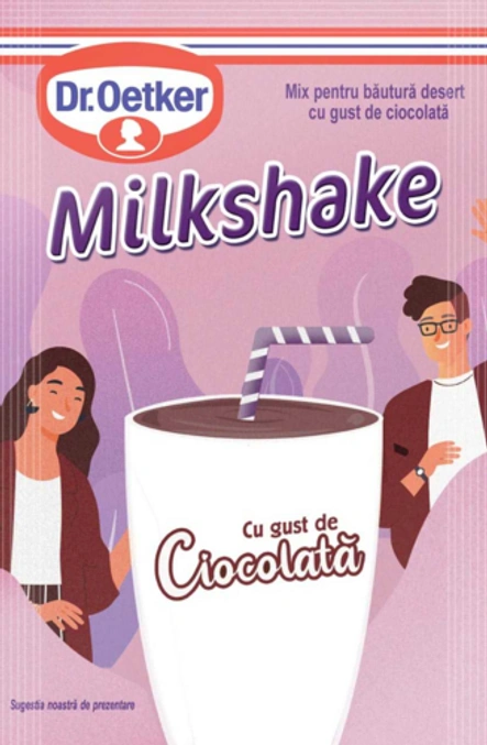 „Dr.Oetker“ šokolado skonio miltelių kokteiliui