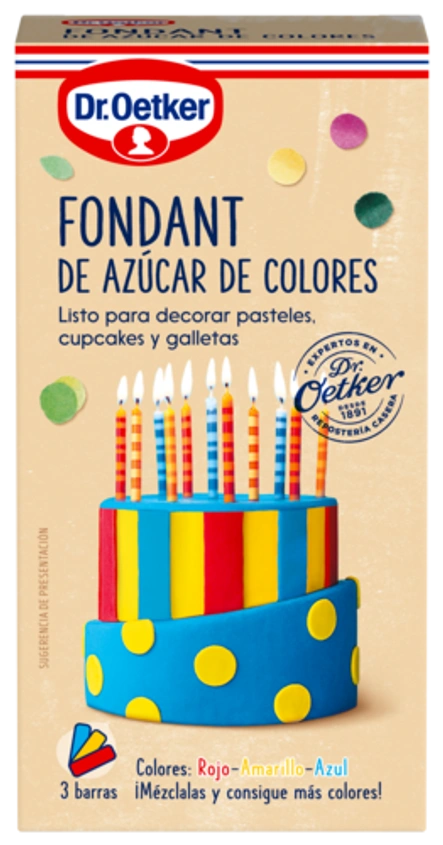 Fondant de azúcar de colores Dr. Oetker