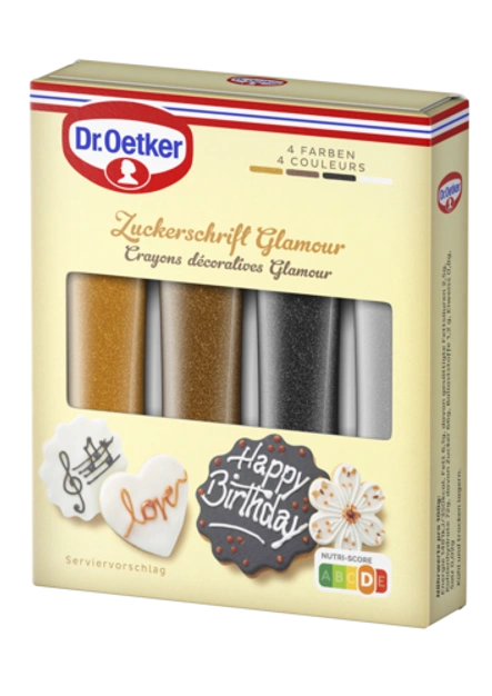 Dr. Oetker Zucker-Garnierschriften Glamour