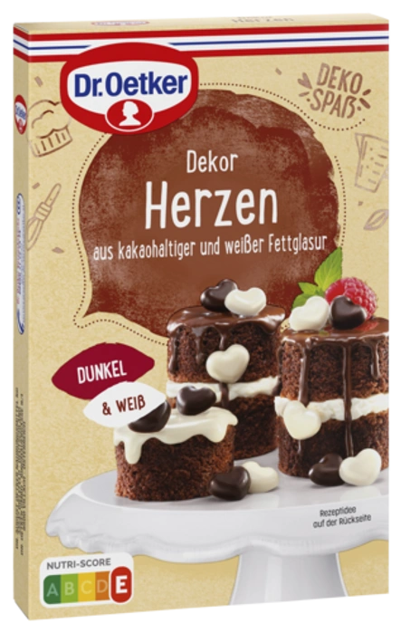 Dr. Oetker Schoko-Dekor Herzen weiß
