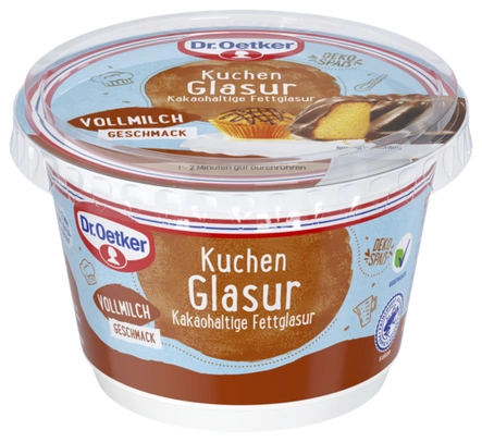 Dr. Oetker Kuchen Glasur Vollmilch-Geschmack (flüssig)
