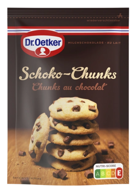 Dr. Oetker Schoko-Chunks Milchschokolade gehackt