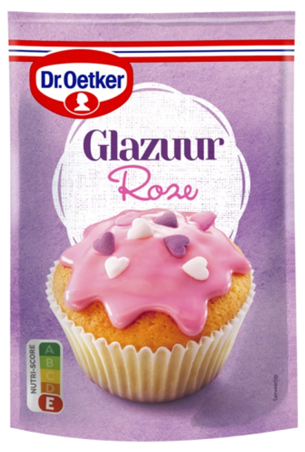 Dr. Oetker Roze glazuur of Dr. Oetker Gebaksglazuur