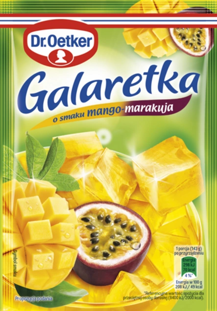 Galaretki o smaku mango marakuja Dr. Oetkera