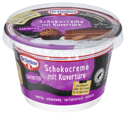 Dr. Oetker Schokocreme mit Kuvertüre Zartbitter (1 Becher)