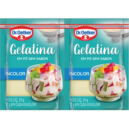 Gelatina em Pó Incolor Dr. Oetker (12 g)