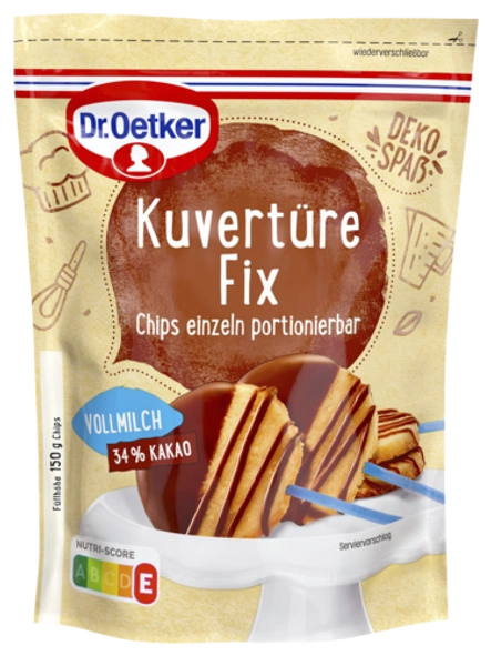 Dr. Oetker Kuvertüre fix Vollmilch