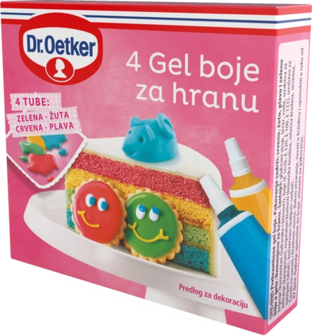Dr. Oetker 4 gel boje za hranu zelena boja