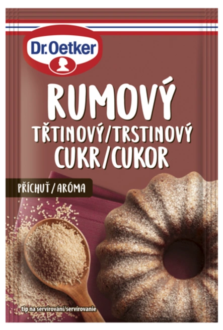 Trstinový cukor s rumovou arómou Dr. Oetker