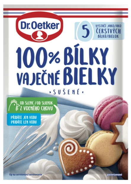 100 % vaječné bielky Dr. Oetker